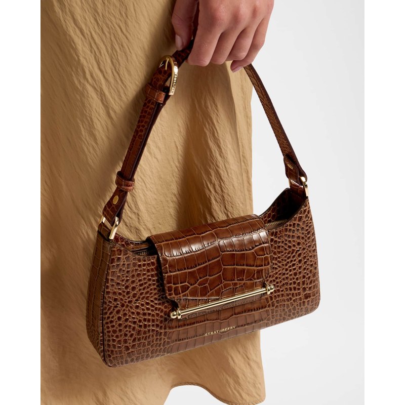 Bolsa Shoulder Multrees Omni Croc-Embossed