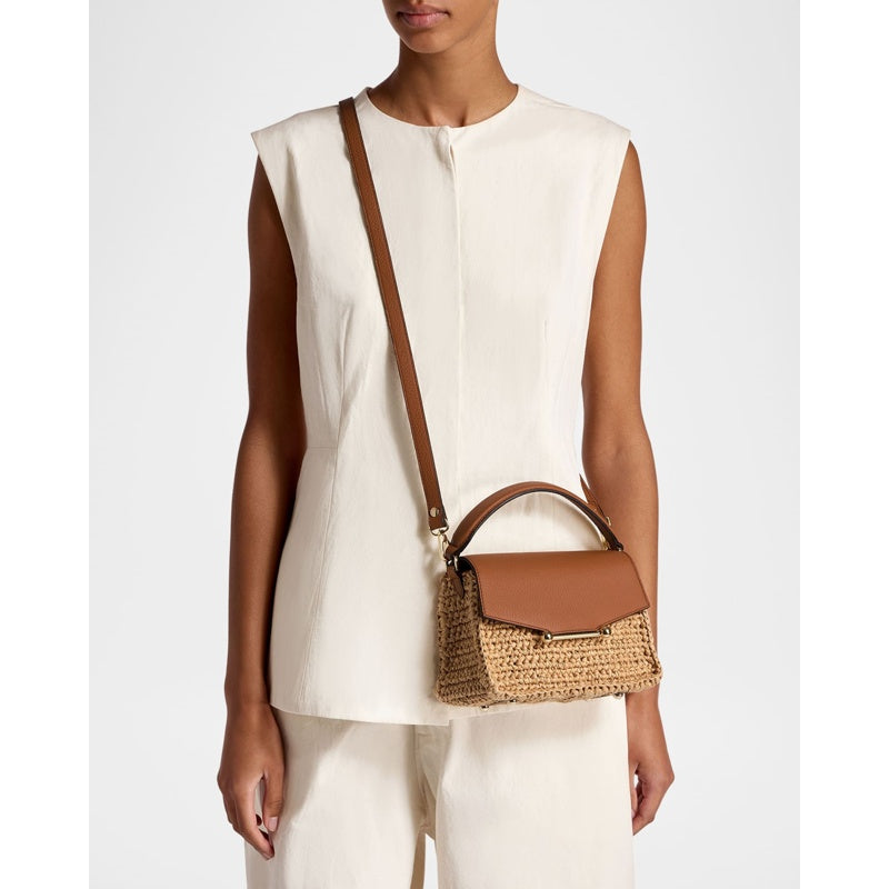 Bolsa Handle Mosaic Nano Raffia &