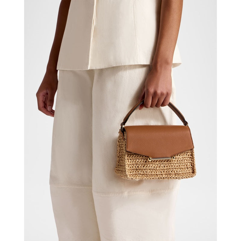Bolsa Handle Mosaic Nano Raffia &