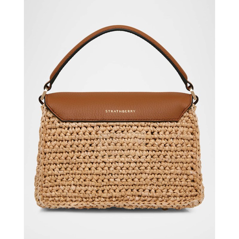 Bolsa Handle Mosaic Nano Raffia &