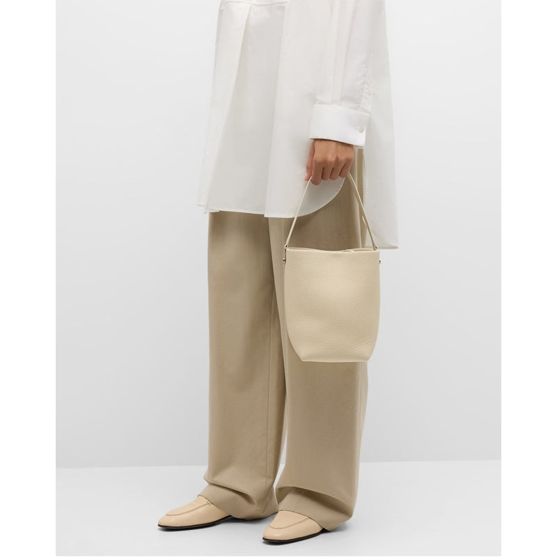 Bolsa Shopper Hook Small N/S Tote Gold in Lux Grained Calfskin