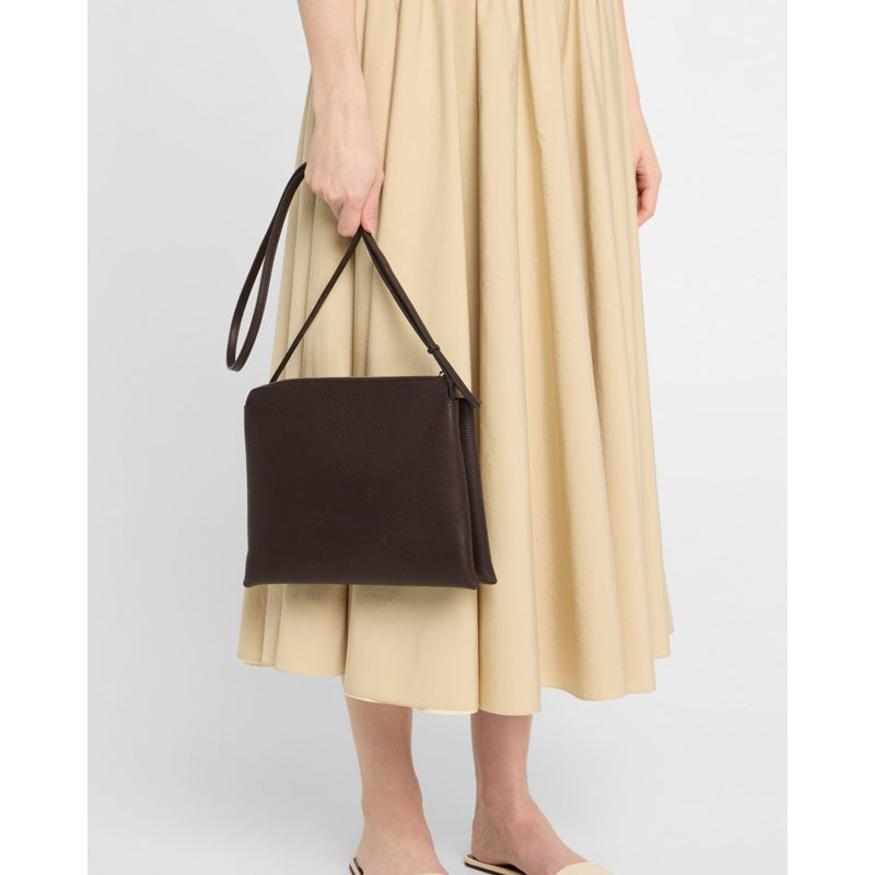 Bolsa Crossbody Nu Twin in Saddle Grain