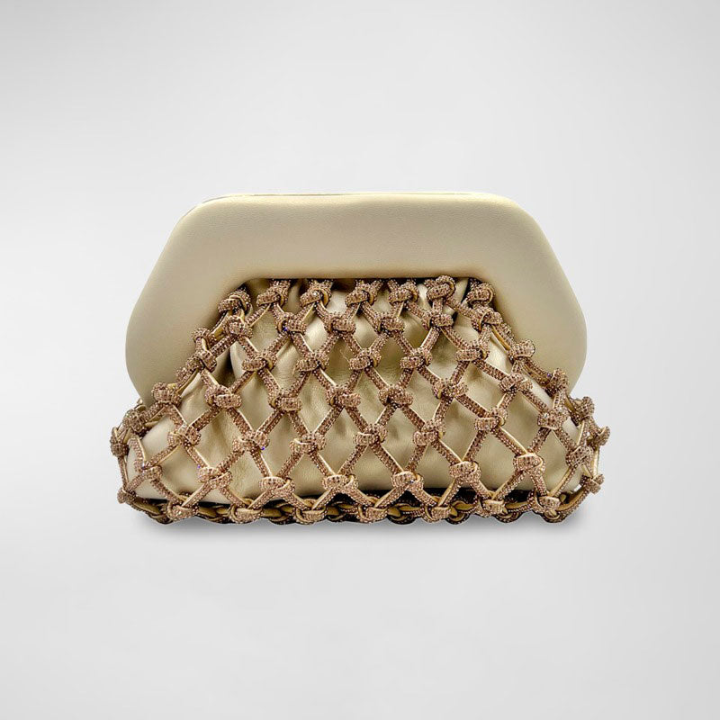 Bolsa Clutch Tia Knot Strass Vegan Fabric - Mercado de Luxo - O Maior E-Commerce de Bens, Produtos e Serviços de Luxo do Brasil.