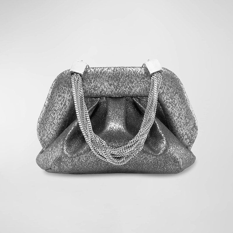 Bolsa Clutch Gea Palma Metallic Vegan Fabric - Mercado de Luxo - O Maior E-Commerce de Bens, Produtos e Serviços de Luxo do Brasil.