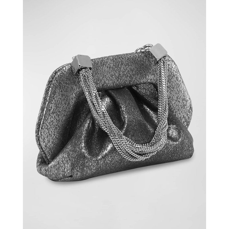 Bolsa Clutch Gea Palma Metallic Vegan Fabric