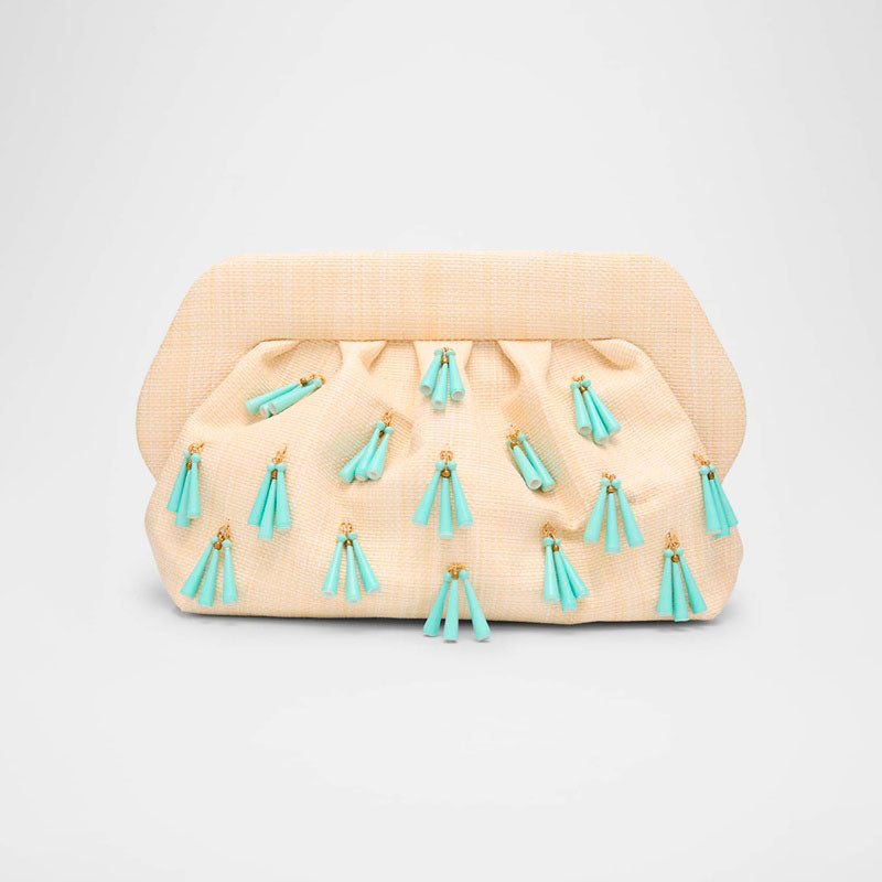 Bolsa Clutch Emera Fringe Vegan Fabric - Mercado de Luxo - O Maior E-Commerce de Bens, Produtos e Serviços de Luxo do Brasil.