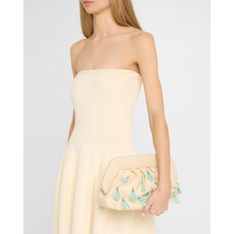 Bolsa Clutch Emera Fringe Vegan Fabric