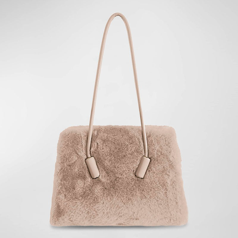 Bolsa Handle Leila Faux-Fur - Mercado de Luxo - O Maior E-Commerce de Bens, Produtos e Serviços de Luxo do Brasil.