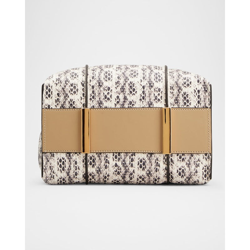 Bolsa Shopper Mini Tricolor Snake-Print