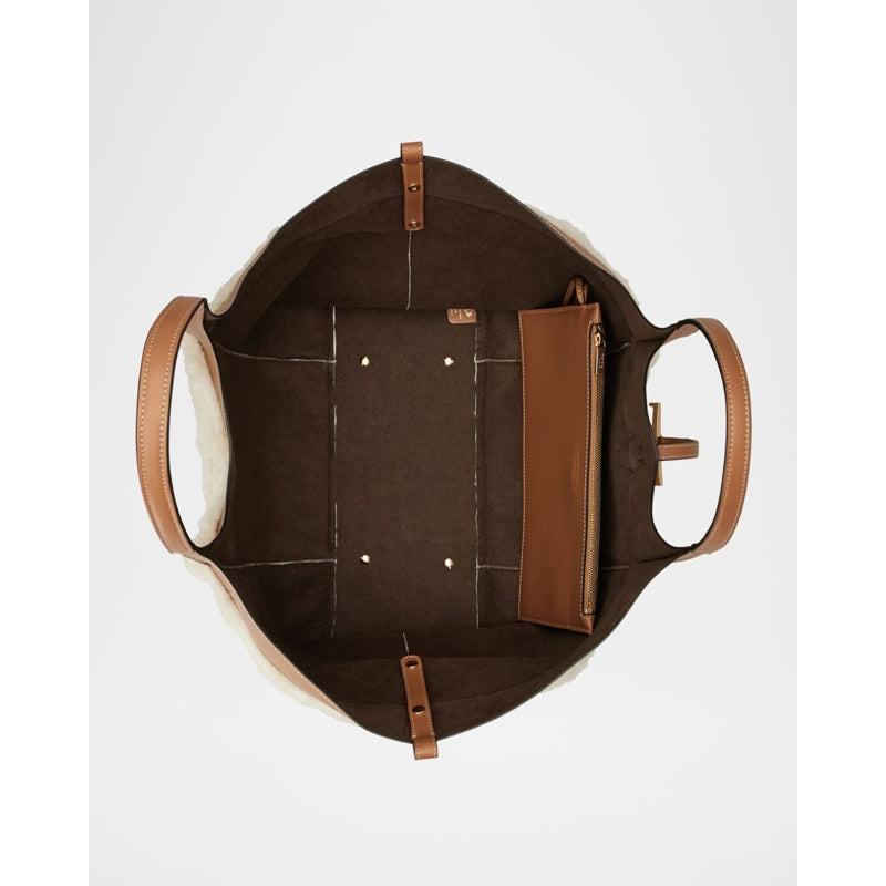 Bolsa Shopper LeatherFaux Fur