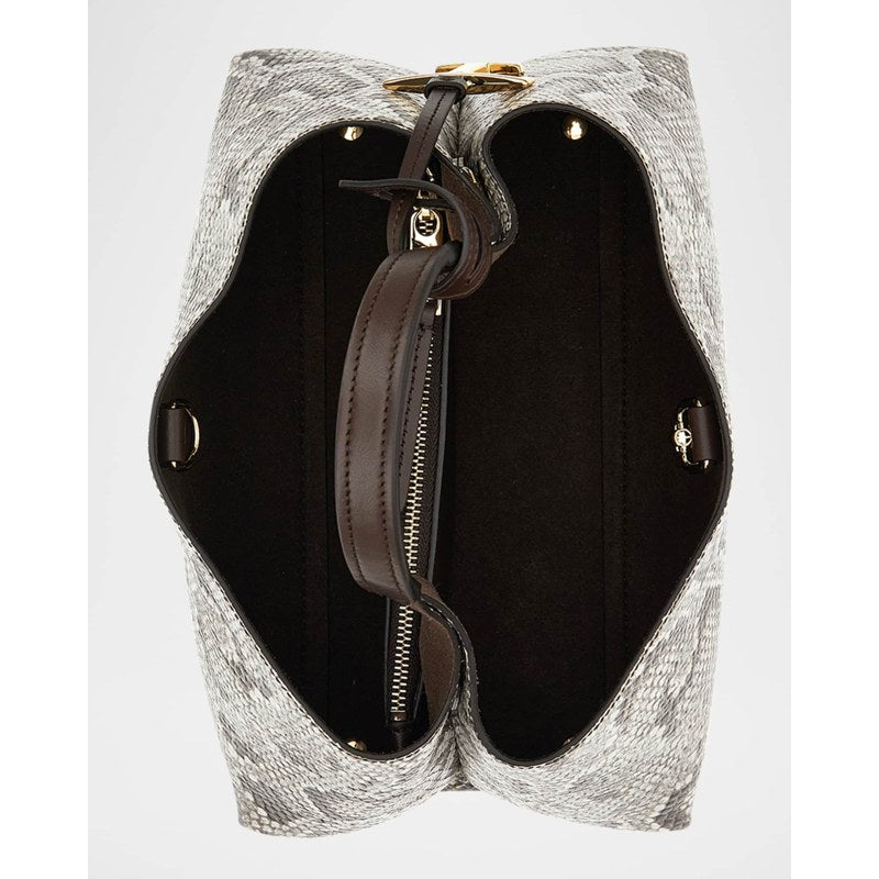 Bolsa Shopper APA Snake-Embossed