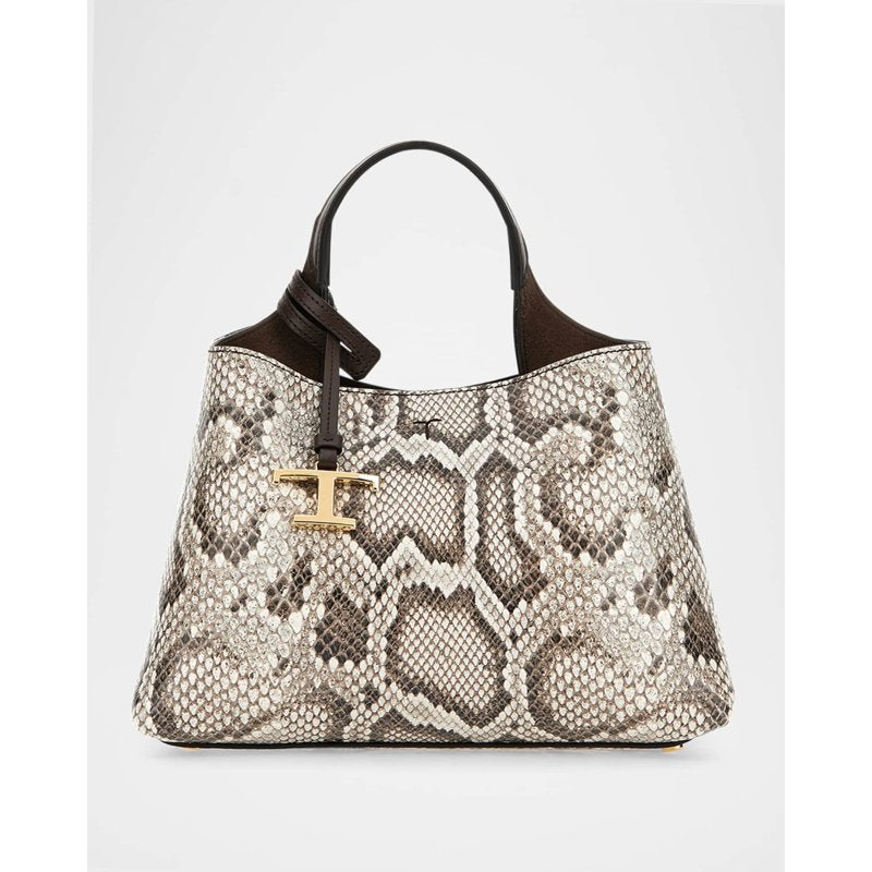 Bolsa Shopper APA Snake-Embossed