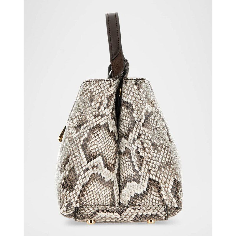 Bolsa Shopper APA Snake-Embossed