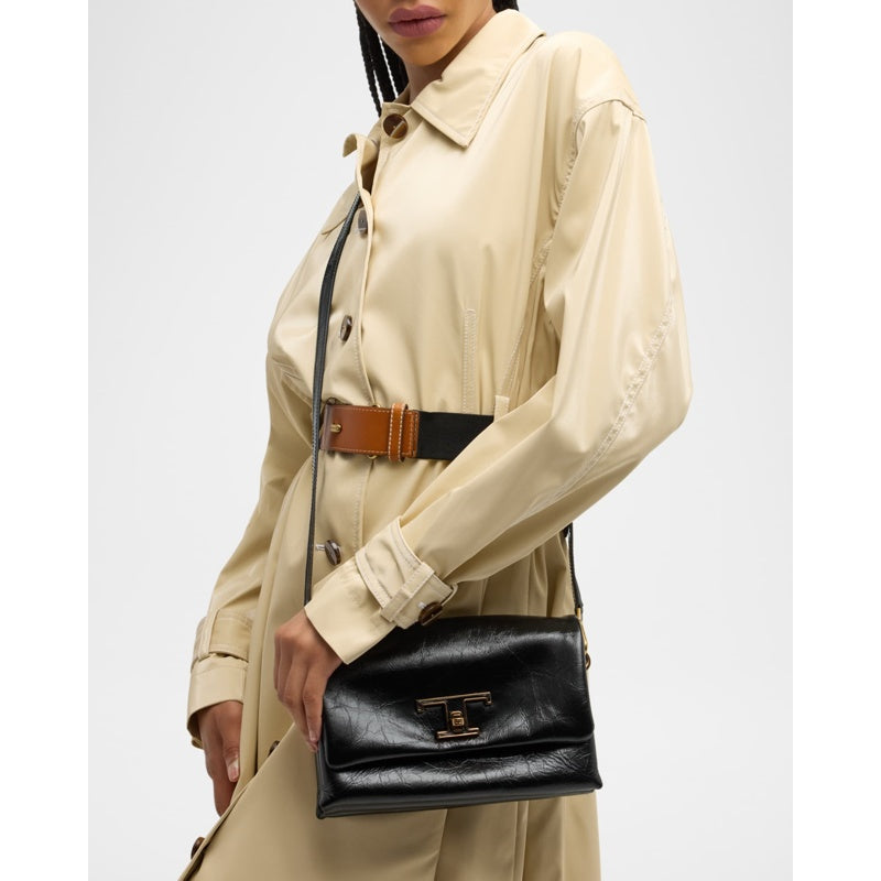 Bolsa Shoulder Mini Flap Crinkled