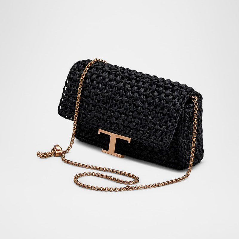Bolsa Clutch Crochet Flap Chain - Mercado de Luxo - O Maior E-Commerce de Bens, Produtos e Serviços de Luxo do Brasil.