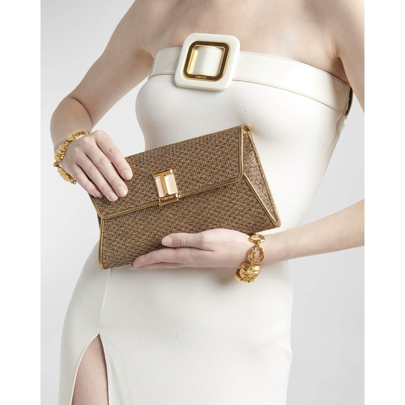 Bolsa Clutch Nobile in Textured Fabric