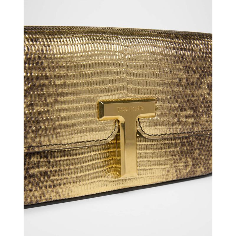Bolsa Crossbody Wallis Mini Flap Snakeskin-Printed