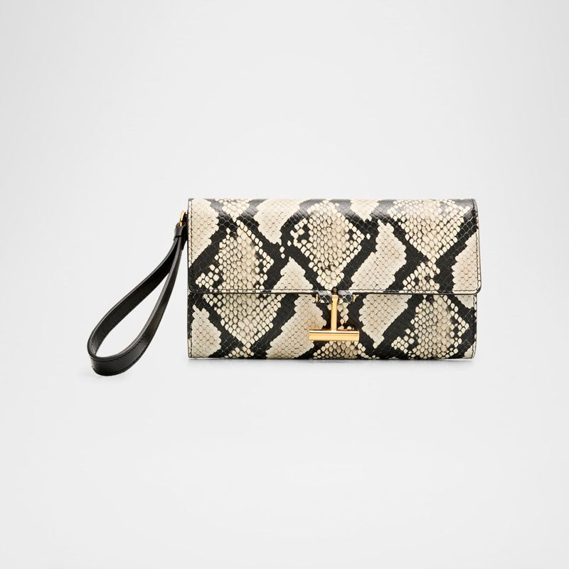 Bolsa Wallet Tara Pouch Wristlet in Python-Print - Mercado de Luxo - O Maior E-Commerce de Bens, Produtos e Serviços de Luxo do Brasil.