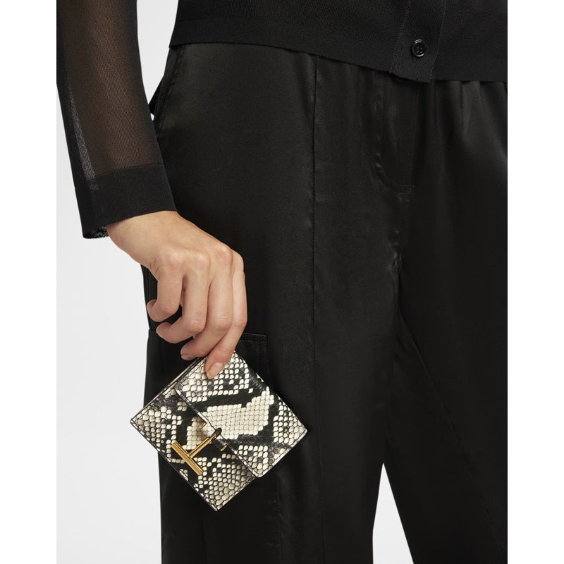 Bolsa Wallet T Bar in Python-Print
