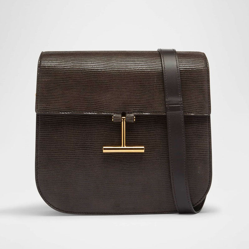 Bolsa Crossbody Tara Medium in Lizard-Embossed Suede - Mercado de Luxo - O Maior E-Commerce de Bens, Produtos e Serviços de Luxo do Brasil.