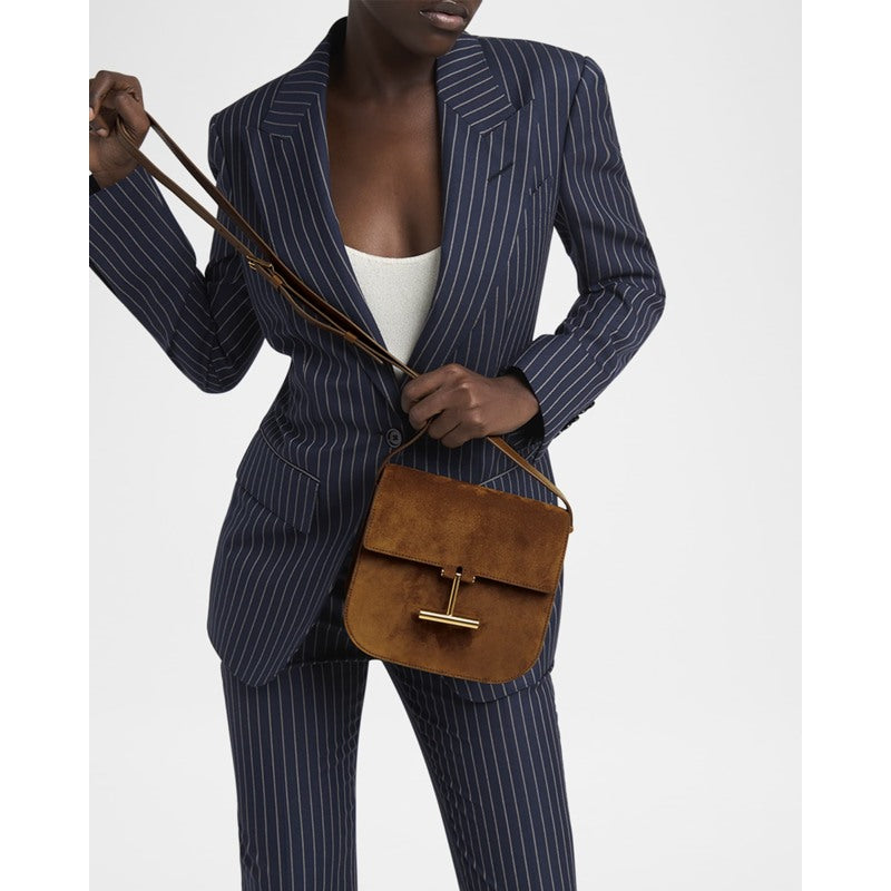 Bolsa Crossbody Tara Mini Flap in Suede
