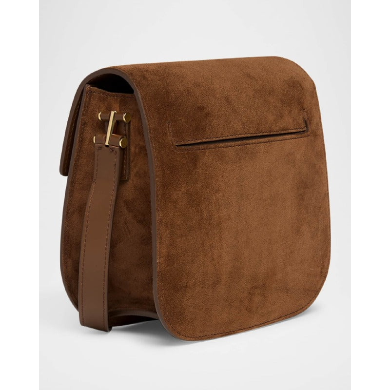 Bolsa Crossbody Tara Mini Flap in Suede