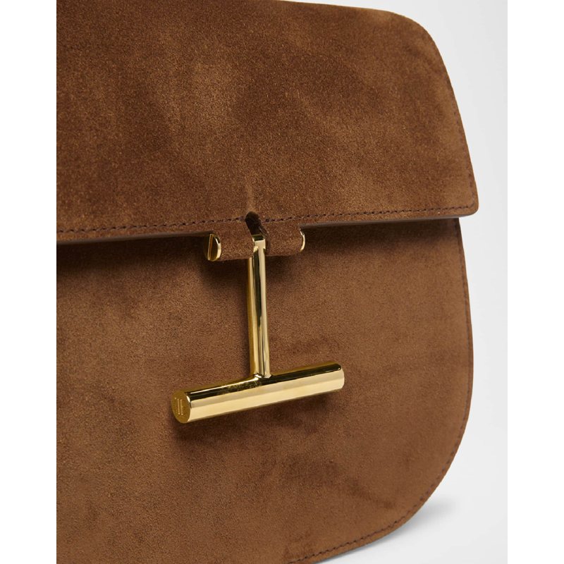 Bolsa Crossbody Tara Mini Flap in Suede