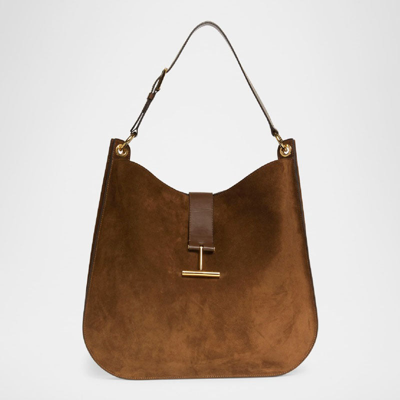 Bolsa Crossbody Tara Large in Suede - Mercado de Luxo - O Maior E-Commerce de Bens, Produtos e Serviços de Luxo do Brasil.