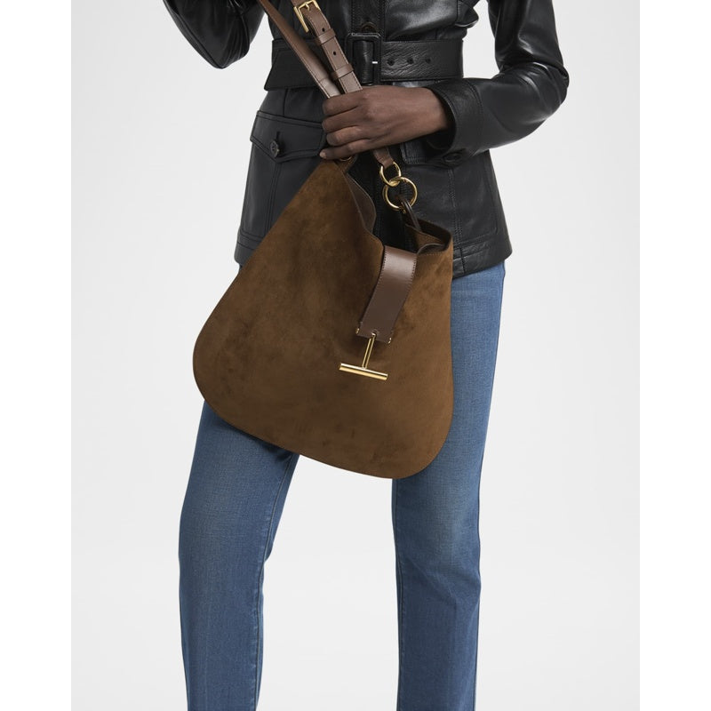 Bolsa Crossbody Tara Large in Suede