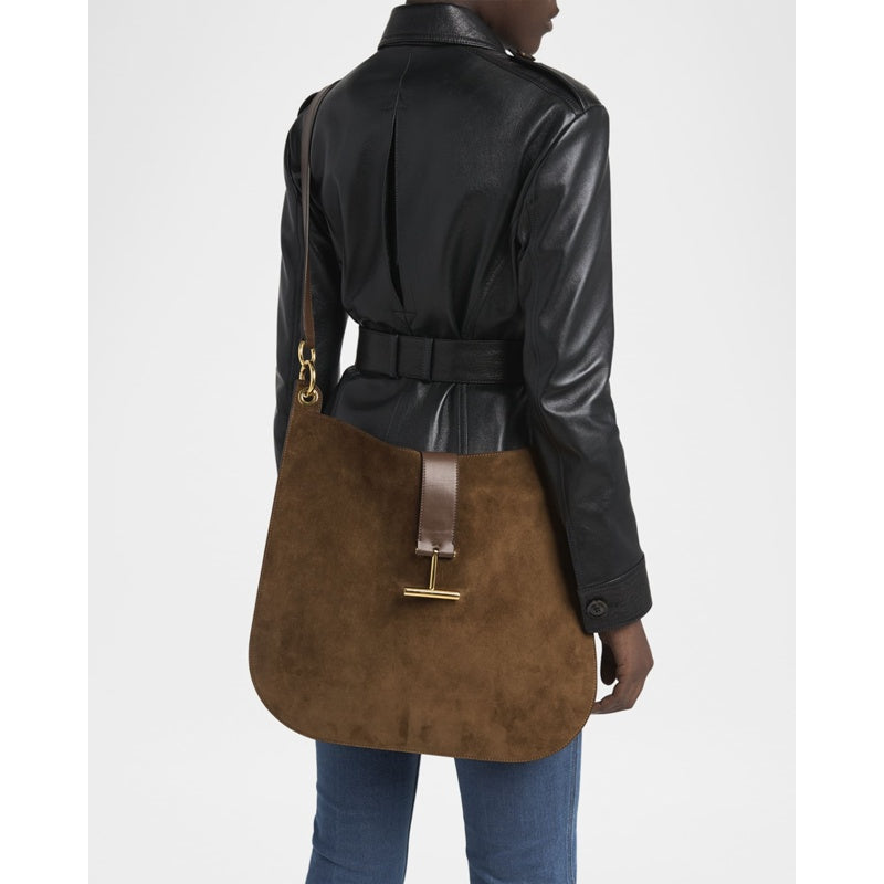 Bolsa Crossbody Tara Large in Suede