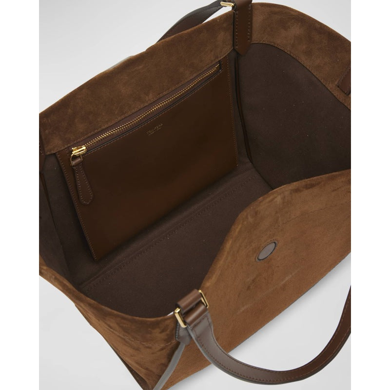 Bolsa Shopper Tara Medium Tote in Suede
