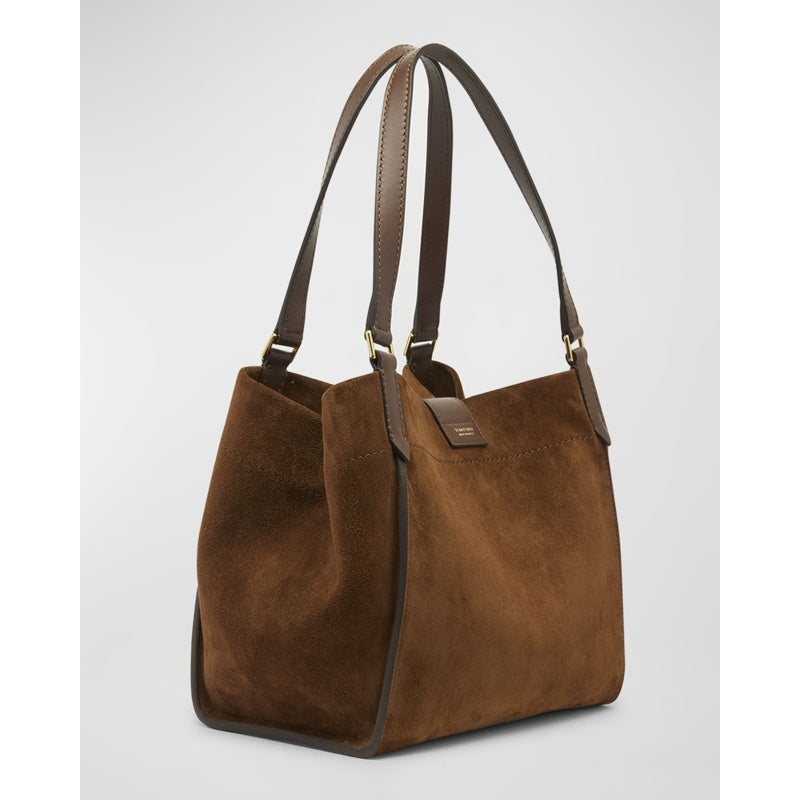 Bolsa Shopper Tara Medium Tote in Suede