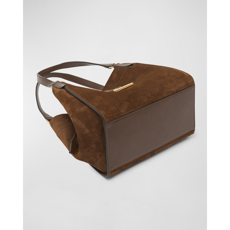 Bolsa Shopper Tara Medium Tote in Suede