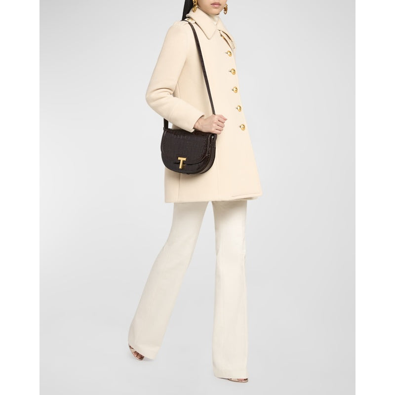 Bolsa Crossbody Wallis Stamped Crocodile