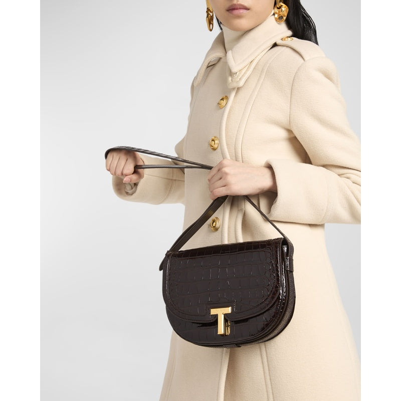Bolsa Crossbody Wallis Stamped Crocodile