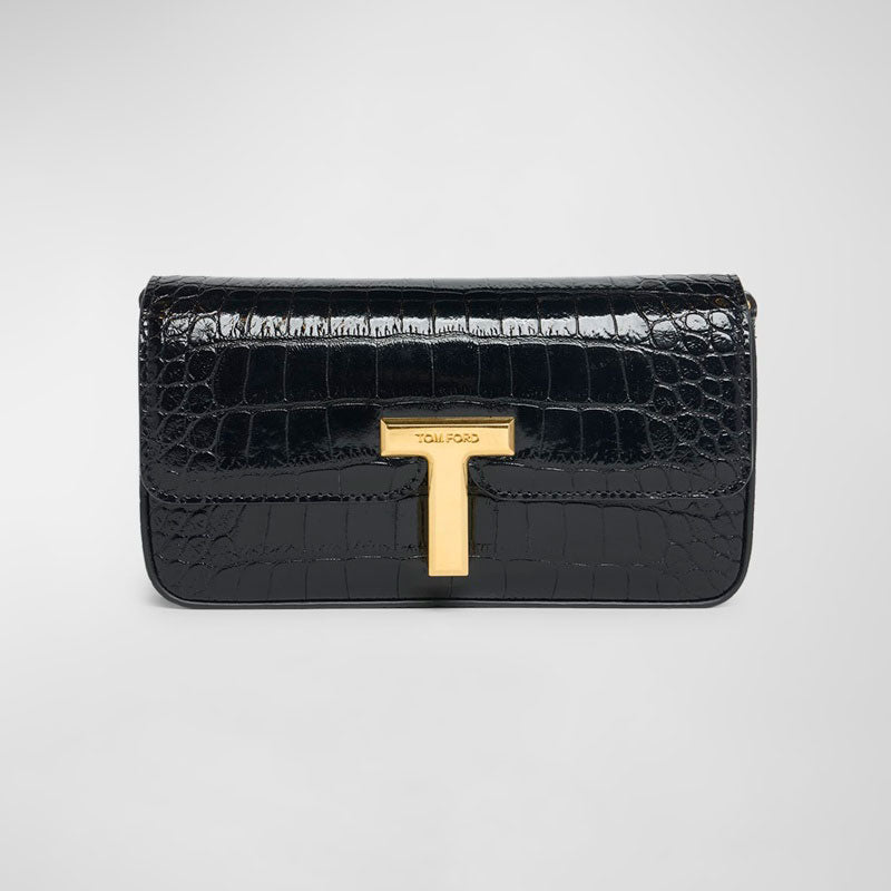 Bolsa Crossbody Wallis Stamped Crocodile Mini Chain - Mercado de Luxo - O Maior E-Commerce de Bens, Produtos e Serviços de Luxo do Brasil.