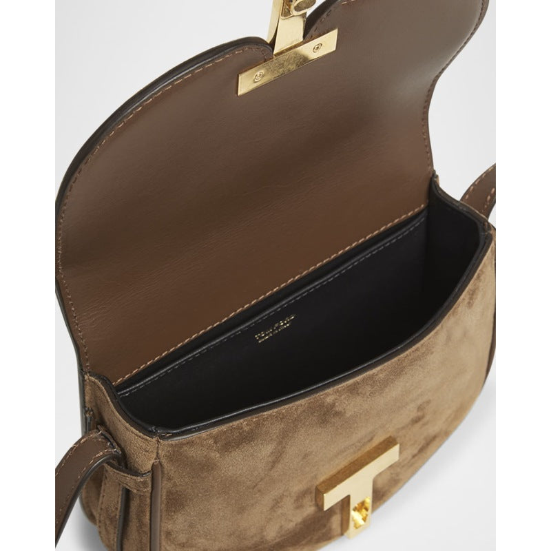 Bolsa Crossbody Wallis Mini Flap in Suede