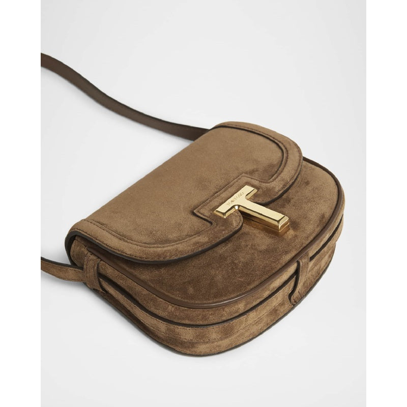 Bolsa Crossbody Wallis Mini Flap in Suede