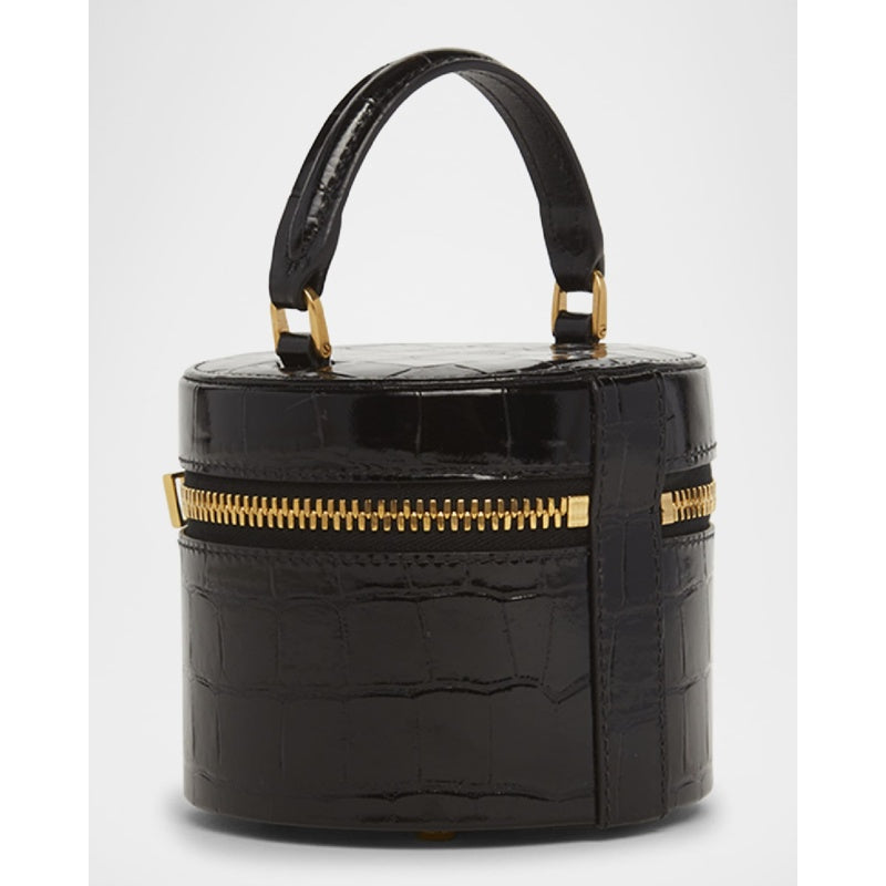 Bolsa Crossbody Audrey Mini in Shiny Croc-Printed