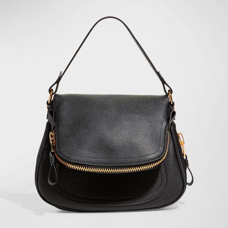 Bolsa Crossbody Jennifer Medium Double Strap in Grained - Mercado de Luxo - O Maior E-Commerce de Bens, Produtos e Serviços de Luxo do Brasil.