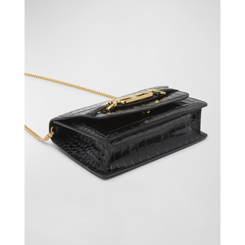 Bolsa Crossbody Small in Stamped Croc
