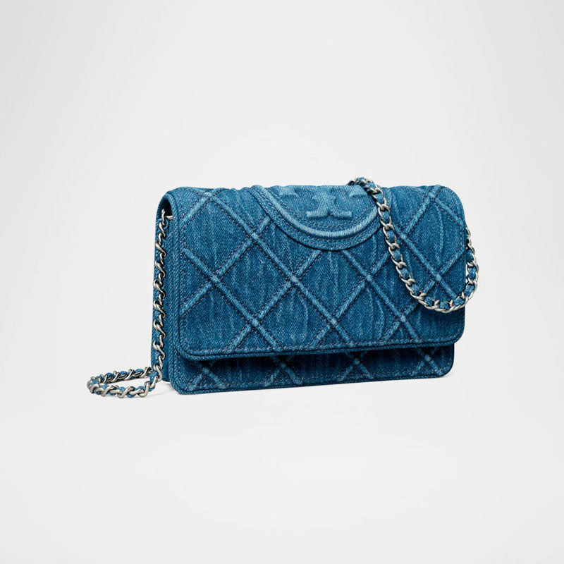 Bolsa Shoulder Fleming Denim on Chain - Mercado de Luxo - O Maior E-Commerce de Bens, Produtos e Serviços de Luxo do Brasil.