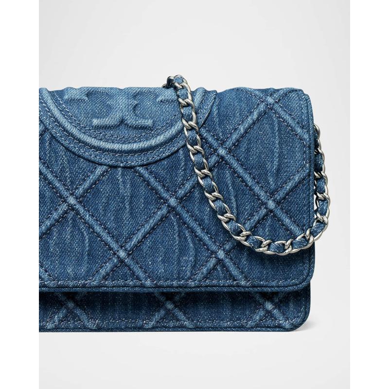 Bolsa Shoulder Fleming Denim on Chain