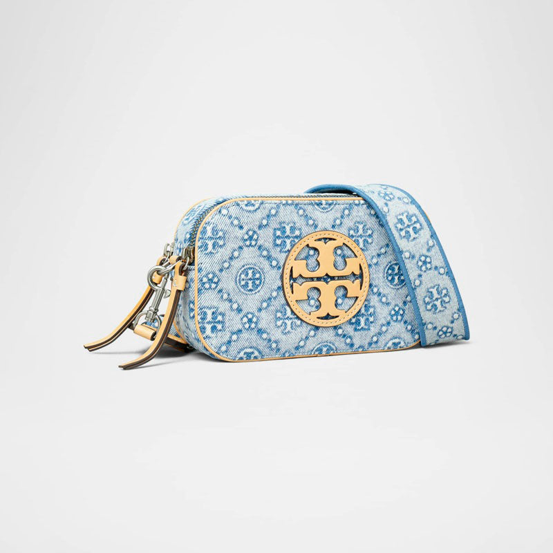 Bolsa Crossbody Miller Mini T Monogram Denim - Mercado de Luxo - O Maior E-Commerce de Bens, Produtos e Serviços de Luxo do Brasil.
