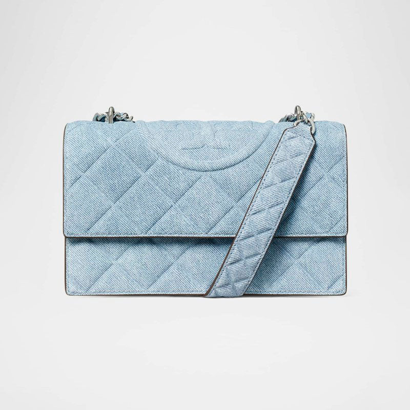Bolsa Crossbody Fleming Small Convertible Denim - Mercado de Luxo - O Maior E-Commerce de Bens, Produtos e Serviços de Luxo do Brasil.