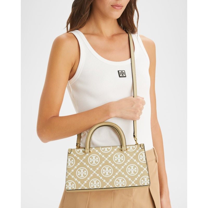 Bolsa Shopper Small T Monogram East-West