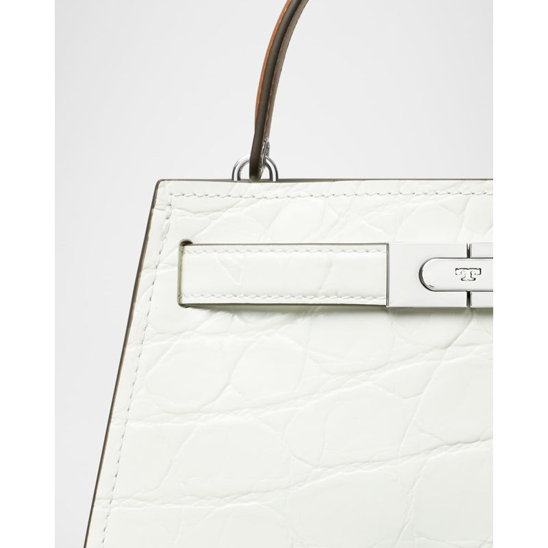 Bolsa Handle Lee Radziwill Petite Croc-Embossed