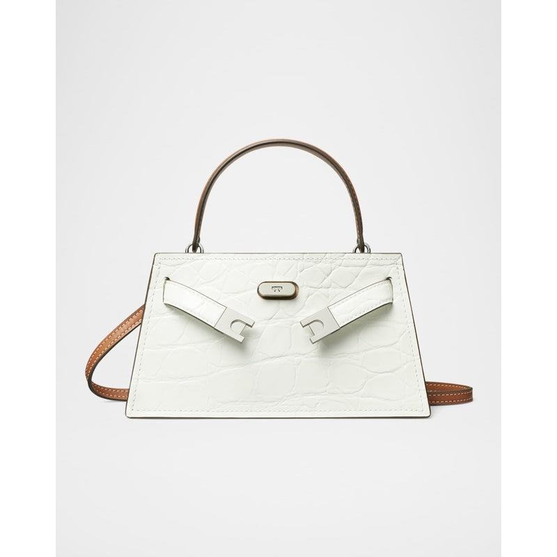 Bolsa Handle Lee Radziwill Petite Croc-Embossed