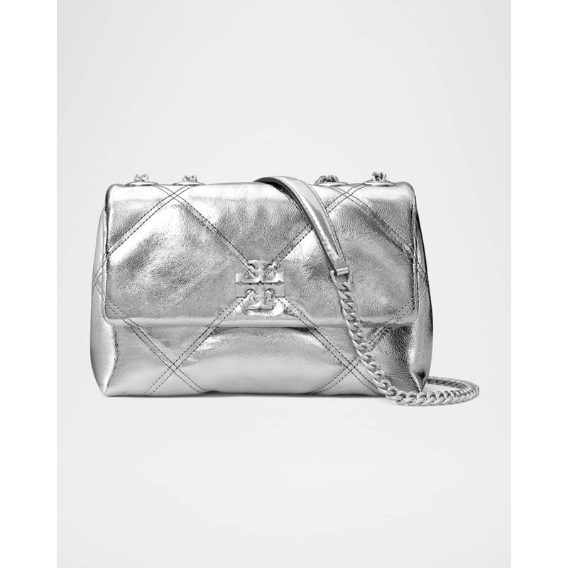 Bolsa Shoulder Kira Small Metallic Quilted Convertible