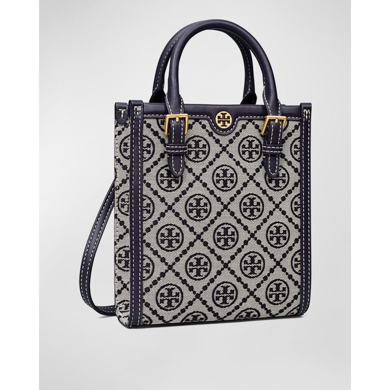 Bolsa Crossbody Mini T Monogram Jacquard North-South